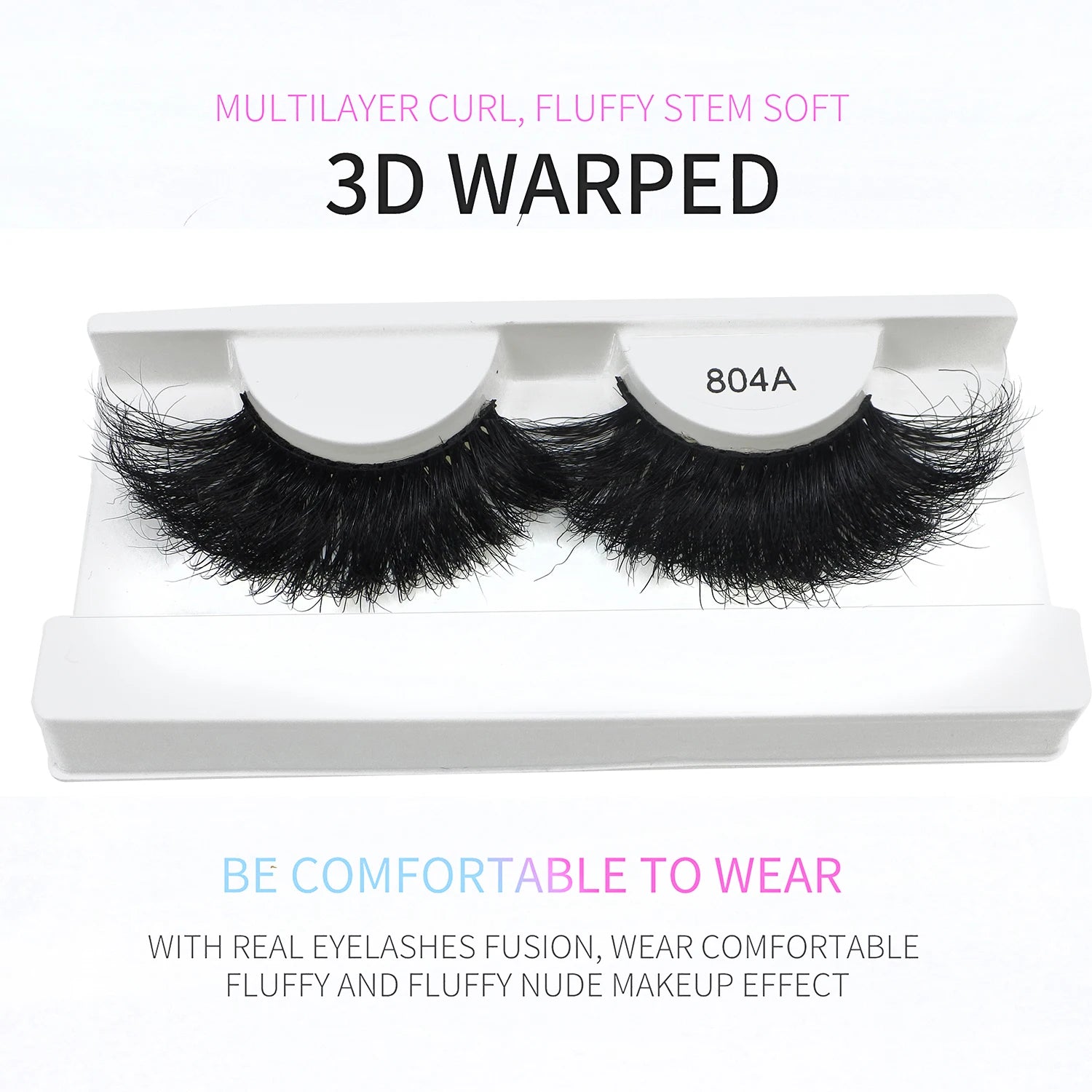 20 Pairs 25mm Mink Eyelashes – Fluffy, Wispy, High-Volume Lash Set